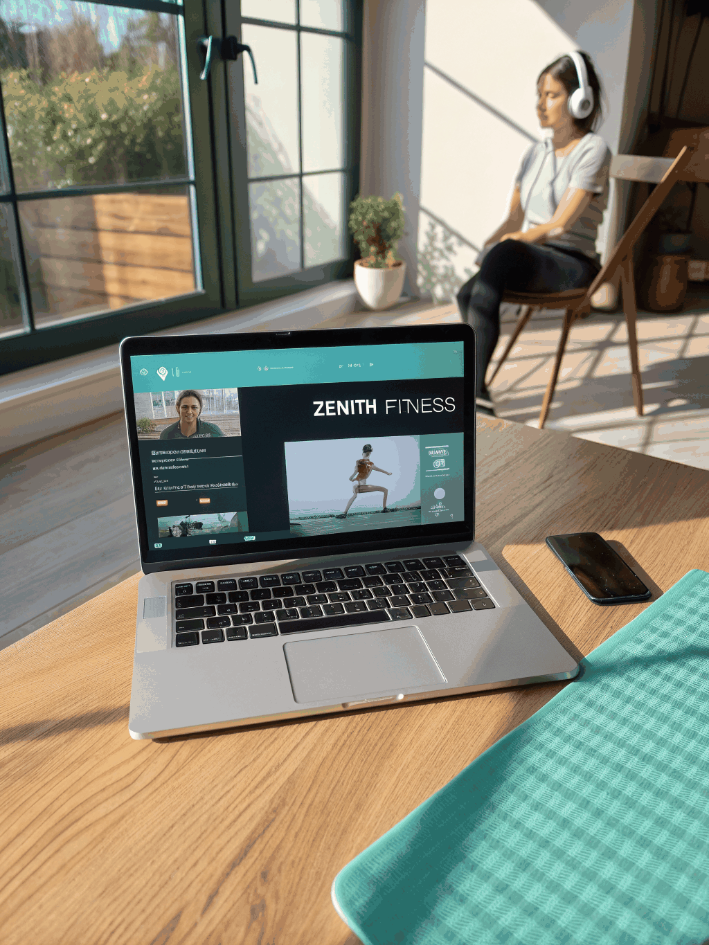 Member portal interface for Elite Fitness