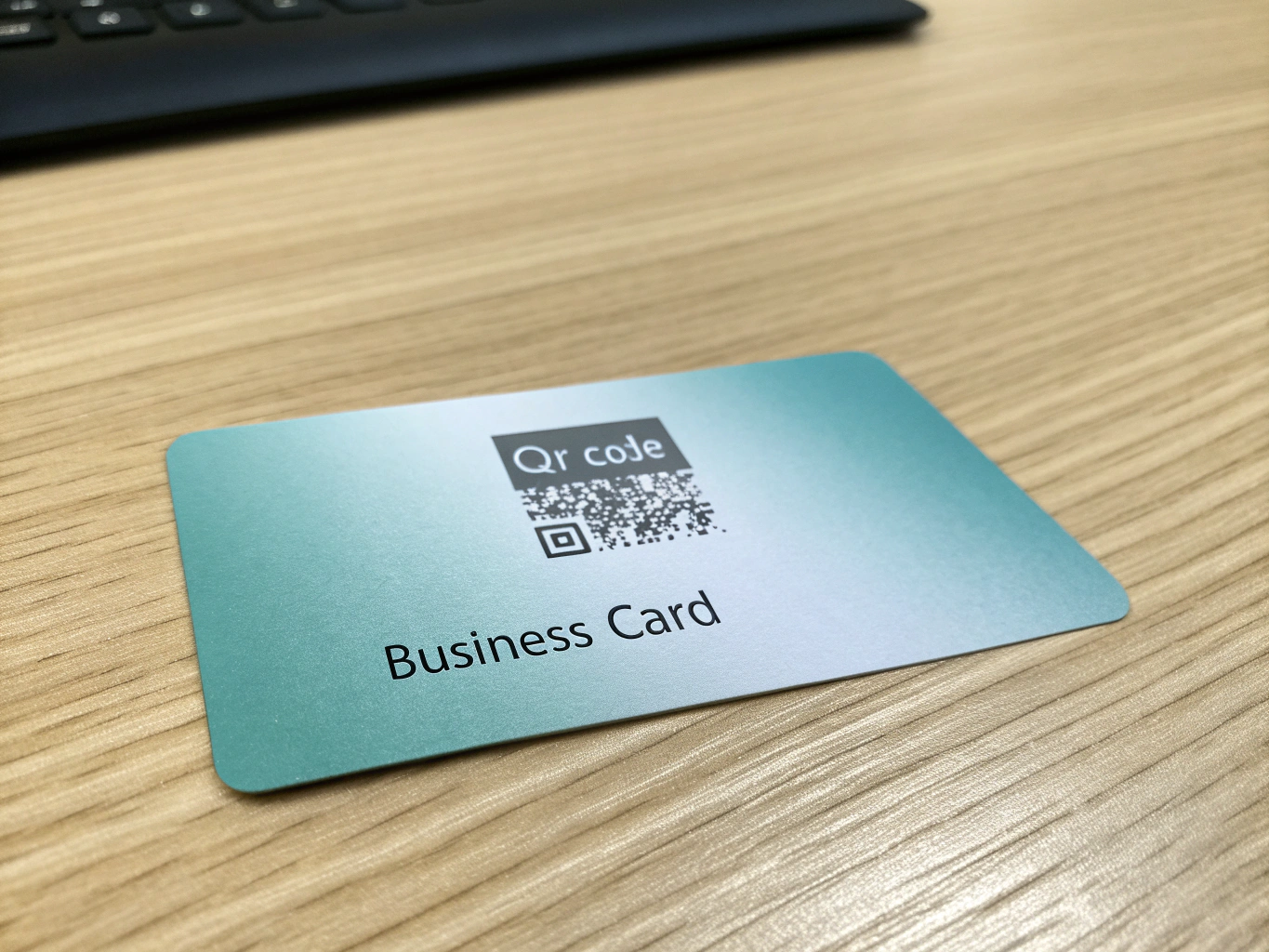 Frosted Plastic QR Business Card
