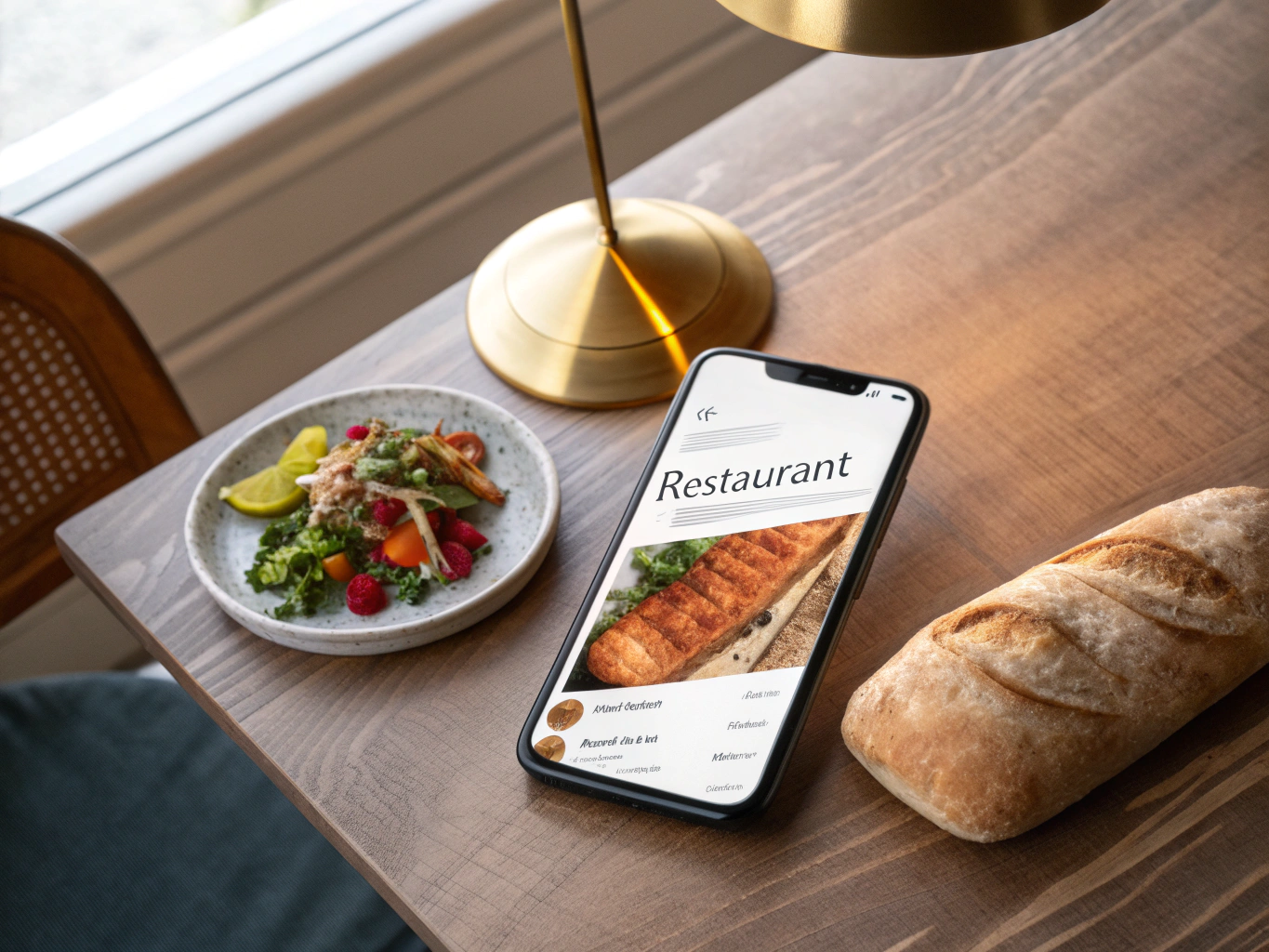 Mobile-responsive menu page for Urban Bistro